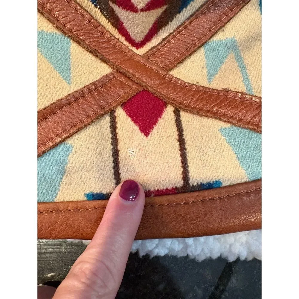 Arc Of A Diver Women's Multicolor Geometric Shoulder Bag Vintage Chic - Picture 10 of 11